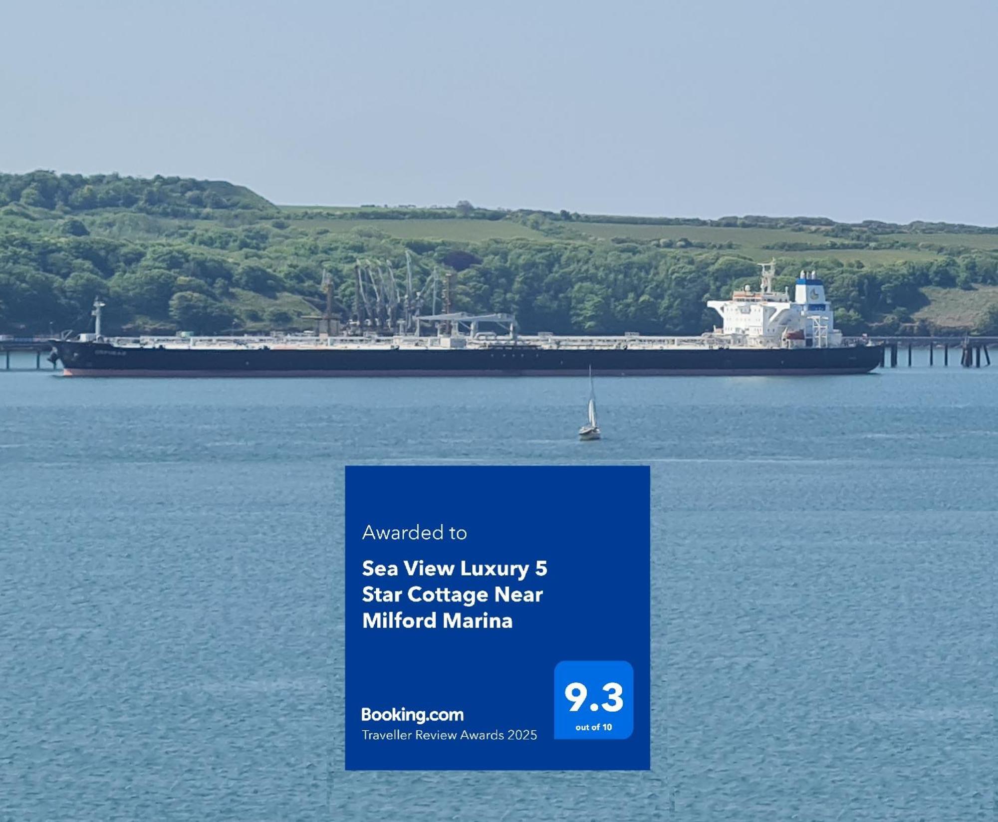 Sea View Luxury 5 Star Cottage Near Milford Marina Milford Haven Exterior photo